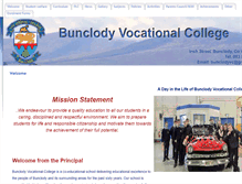 Tablet Screenshot of bunclodyvc.ie